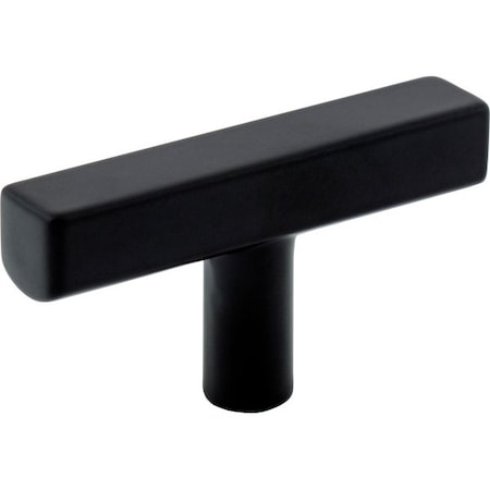 Jeffrey Alexander 2-1/4" Matte Black Dominique Cabinet "T" Knob 845TL-MB